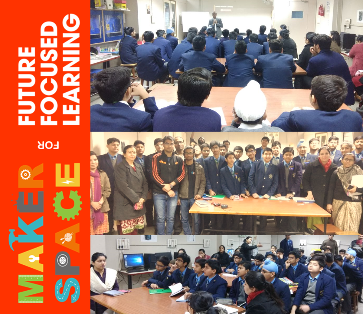rajdeepucb's tweet photo. Happy to be surrounded by the young, passionate and dynamic innovators from Atal Tinkering Lab, Mira Model School, Delhi while speaking about Future Focused Learning.
#SDIoT #ATL #NITIAayog #NayiNITINayiDishaNayaBharat https://t.co/xUQGEJ9Sro