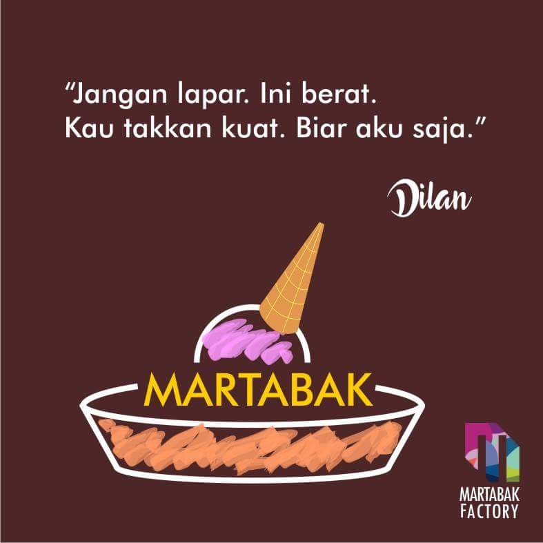 Lapar membuat kamu emosi dan tidak berpikir jernih... #dilan #milea #dilan1990 
#MartabakFactory
#Mafa
#NongkrongAsyik

#martabak #icecream #martabakmanis #martabakmini #martabaktelor #martabaktelur #cafejakarta #jakartafood #jakartafoodies #jakartaculinary #jakartainfood