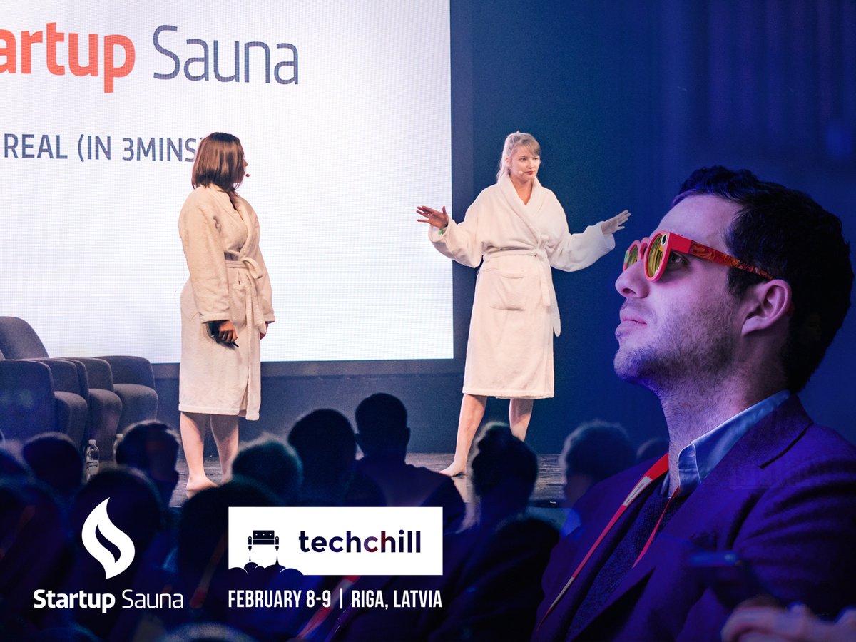 startupsauna's tweet photo. Next week 8-9.2 everyone has to be at Riga for @TechChill! 📣 100 speakers each with a particular focus will be present! Also The @startupsauna team🔥 will join forces with the Latvians to bring you the best after party experience! Get your tickets NOW! 🙌🔥🙌🇱🇻 #TechChill2018 https://t.co/2mJqcFHlzx