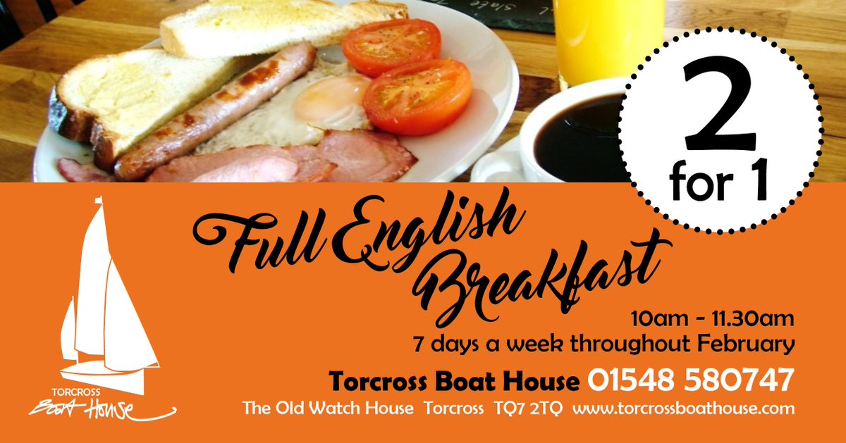 241 on breakfasts throughout February #torcrossboathouse  #boathousetorx