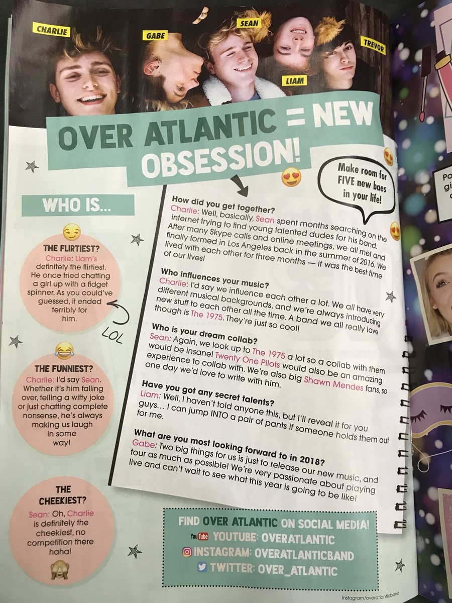 OverAtlanticAR's tweet image. Nota que los chicos dieron para @shoutmag! La revista está desde hoy a la venta en UK.