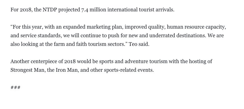 TourismPHL's tweet photo. MEDIA RELEASE: Tourism arrivals reach all-time high at 6.6M https://t.co/dYhkFFObZZ