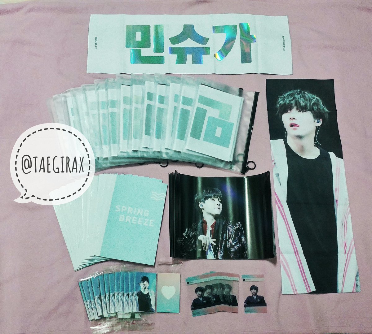 TAEGIRAX's tweet photo. [❣] #RAXPHGOs: 
I've finally got the "SUGA CHEERING KITS"! 🙌😅 Thank you so much, @addsomesuga39-nim! 😊❤
#RAXupdates https://t.co/DaGeVCO65X