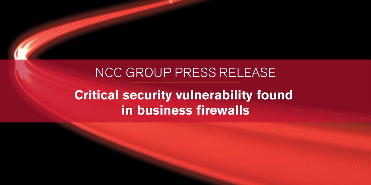 A serious exploit in Cisco ASA firewalls (CVE-2018-0101) has recently been discovered by <a href="/saidelike/">Cedric Halbronn</a>.

The vulnerability has a CVSS rating of 10.0 and Cisco has released a patch, which it recommends all users install. 

Learn more in our press release: nccgroup.trust/uk/about-us/ne…