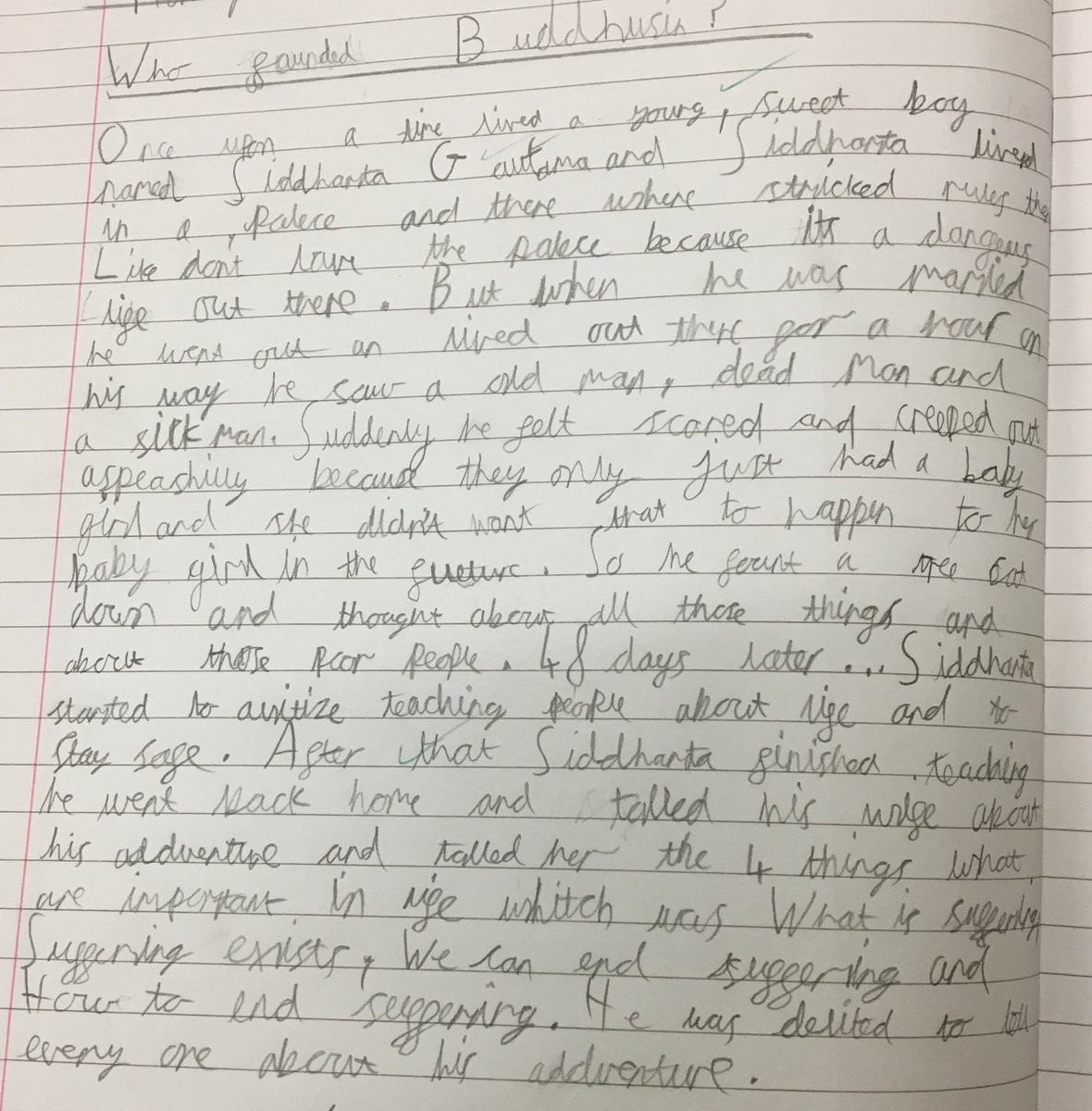 stgac5's tweet photo. We have started to learn all about who founded Buddhism and why. We rewrote the story of Siddharta Gautama and practiced meditating like he did. We felt calm and peaceful. https://t.co/a6EH3ZPmhu