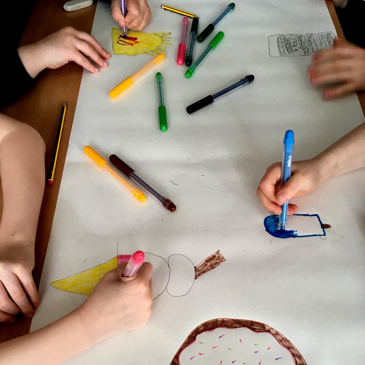 _Pogim's tweet photo. We spent a very full Monday at @ysgoldeganwy with an assembly then workshops with all three lower juniors classes. Thanks for having us! https://t.co/cKoqPN35ur