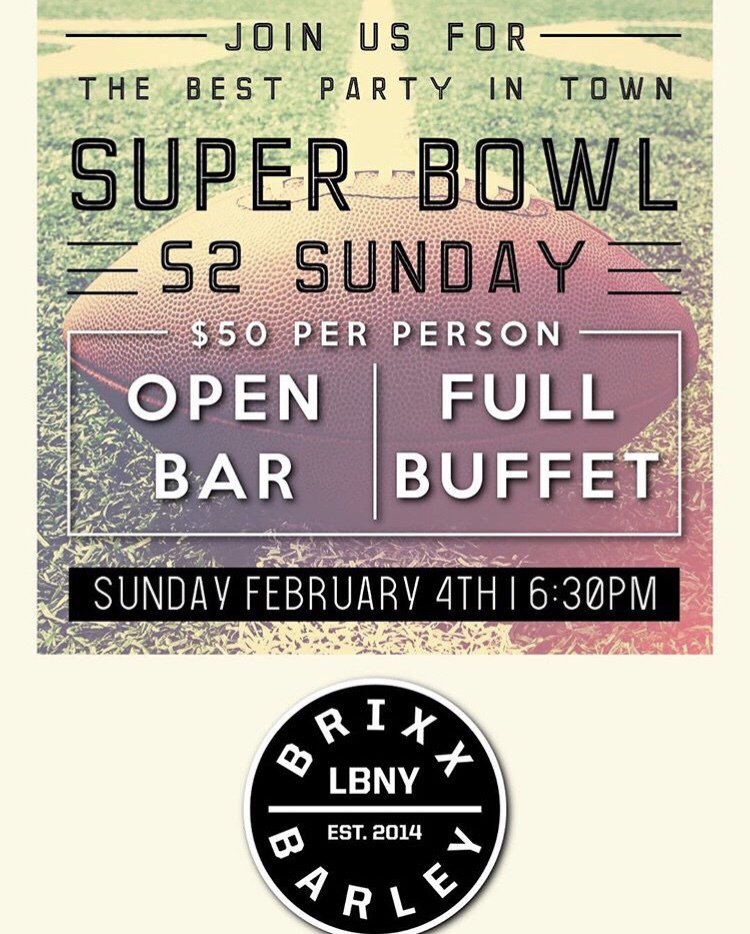 TheShortOnLBNY's tweet photo. Brixx &amp; Barley Super Bowl Party (2/4) https://t.co/YJu3ajrehT https://t.co/WPoV5fMAhO