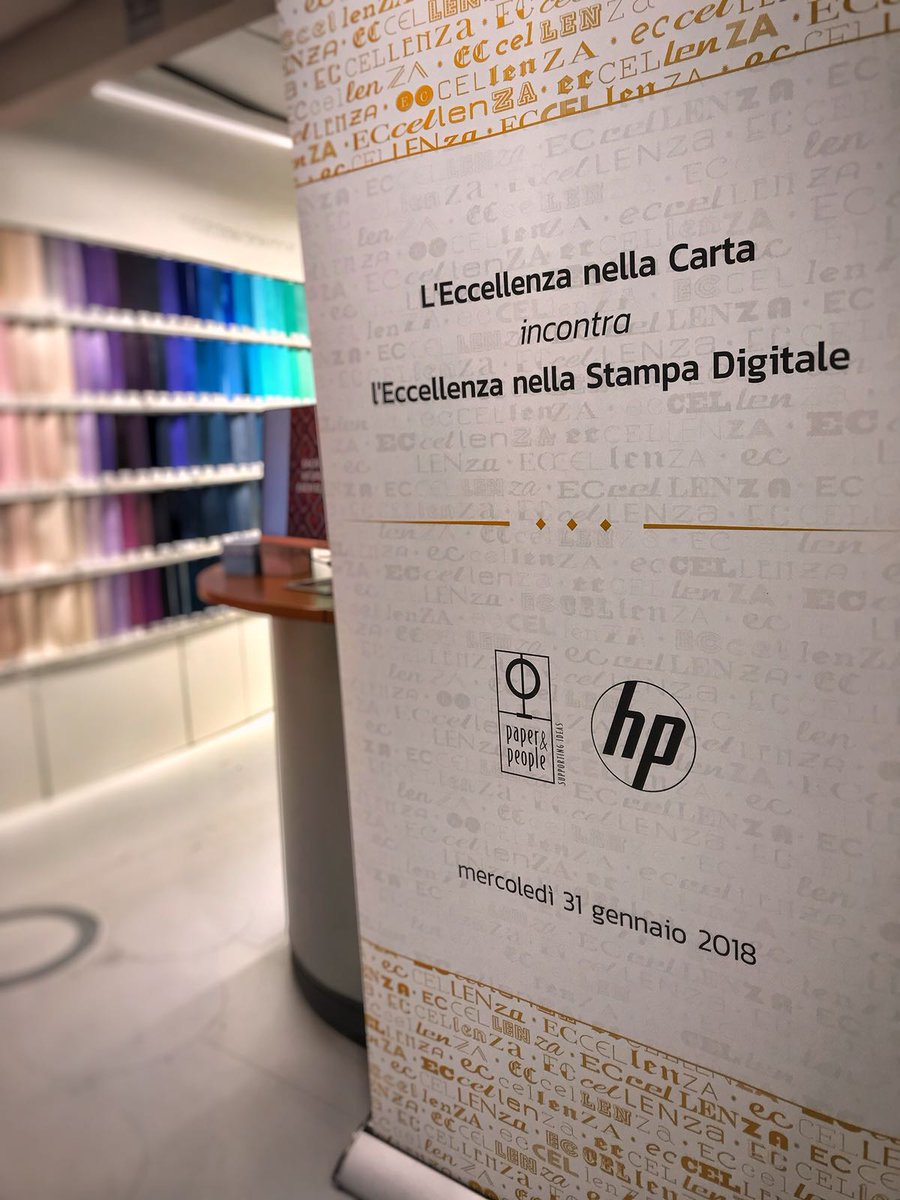 Da <a href="/PAPERANDPEOPLE/">P&P PAPER&PEOPLE</a>  tradizione di #finepaper fa rima con #innovazione nel #digitalprintig e il risultato e' eccellenza al quadrato!  <a href="/HP_Italia/">HP Italia</a> <a href="/AntonioMaioran7/">Antonio Maiorano</a> <a href="/EMFMonteverdi/">Enrico Monteverdi</a> #DigitalTransformation
#ReinventPrinting #Italianpmi #stories