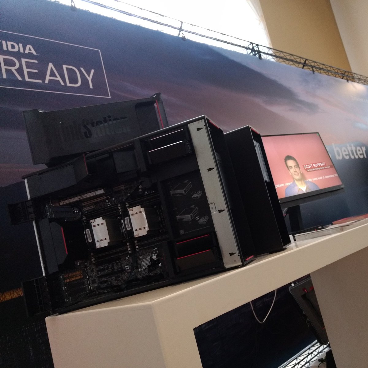MrWorkstationUK's tweet photo. Stop by the Lenovo @thinkstations booth #Siemensconverge2018 @LenovoPartner to see @NVIDIAQuadro #ProVR - Test Drive the World's Fastest Lenovo Workstation! https://t.co/B7QINRYSLU