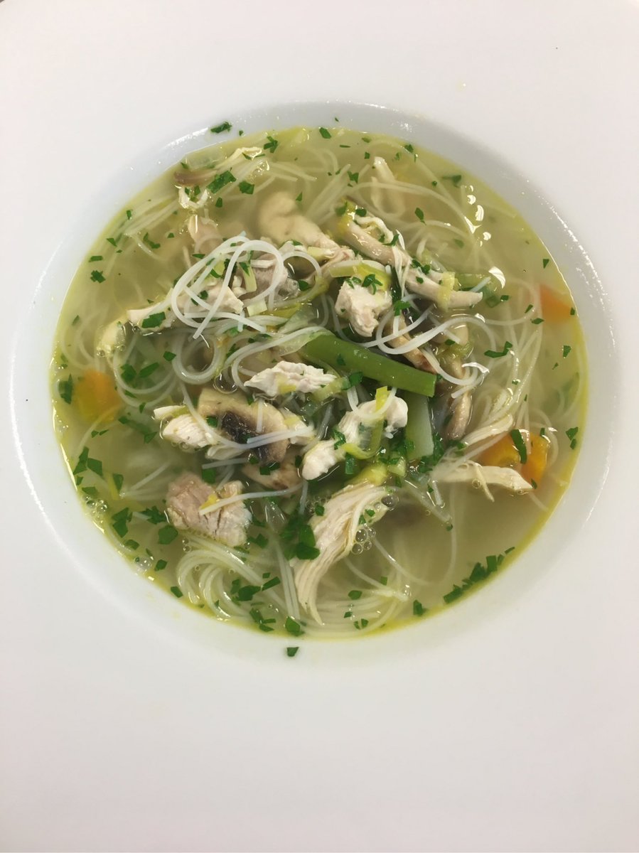 adelelassu's tweet image. Chicken and noodle soup prepared by our NVQ 2 students available in the @WaterfrontDC coffee shop tomorrow @DonnyCollege #healthyeating #soup #winterwarmer