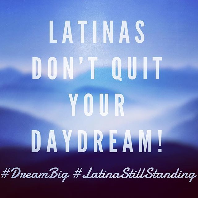 Latinas,
Don’t quit your Daydream‼️ #DreamBig #LatinasDreamBig #LatinaMillionaires #BlessedLatinas #YourLifeHasPurpose #GodisGood #PurposeDrivenLife #AllThingsArePossible #NeverGiveUp #LatinaStillStanding ift.tt/2rT1F1L
