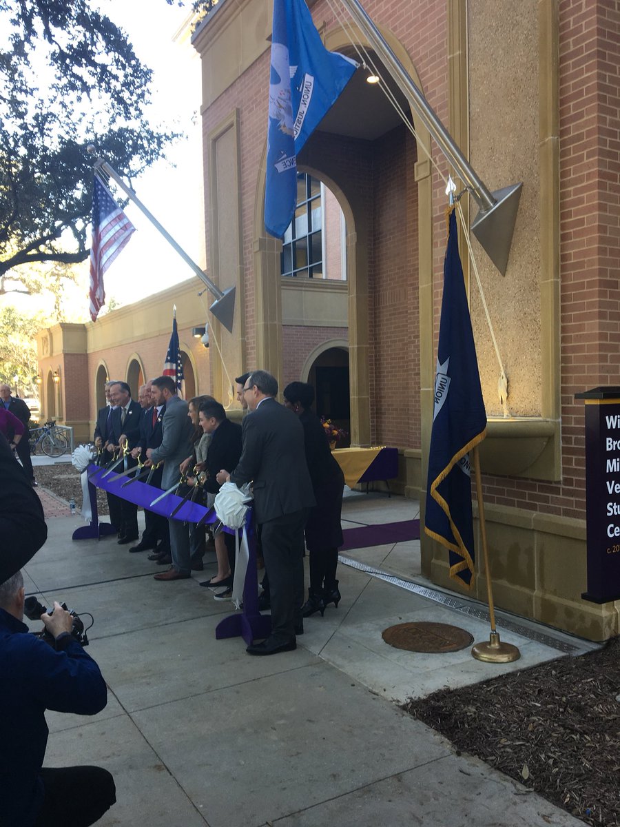 Attended the grand opening of the @Lsu William A Brookshire Military and Veterans Student Center today. So grateful to Mr. Brookshire and so grateful to our veterans for their service! <a href="/LSU/">LSU</a>_Veterans <a href="/LSUHSS/">LSU College of Humanities & Social Sciences</a>