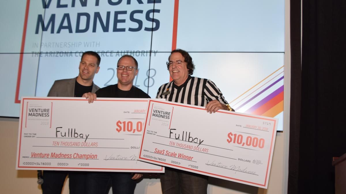 nateazvc's tweet photo. Congrats! @fullbay wins 5th annual @VentureMadness startup competition https://t.co/xsofZD4EBd #VM18 #yesphx https://t.co/j8EnmplGWT