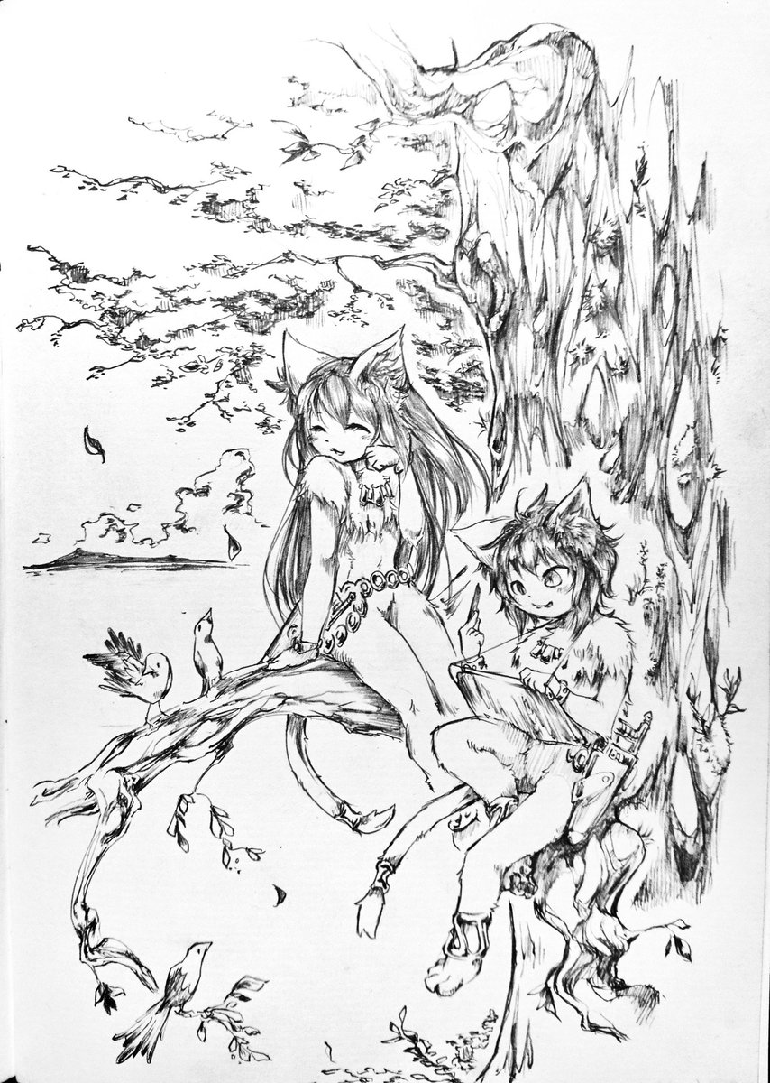 #KeMoFan
今宵も描きます!このペースなら12頁位は冊子にしたい所です ٩( 'ω' )و 