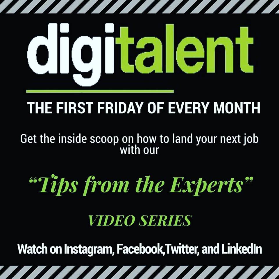 digitalent's tweet photo. Tune in THIS FRIDAY (2/2) for our very first “Tips from the Experts” video! 
TOPIC: What are the best questions candidates should ask at an interview? 
#nyc #nyclife #winning #jobseeking #jobsearch #jobs #newyork #jobinterview #interviewready #jobhunt #job #interviewtime https://t.co/zQzjxYG5vb