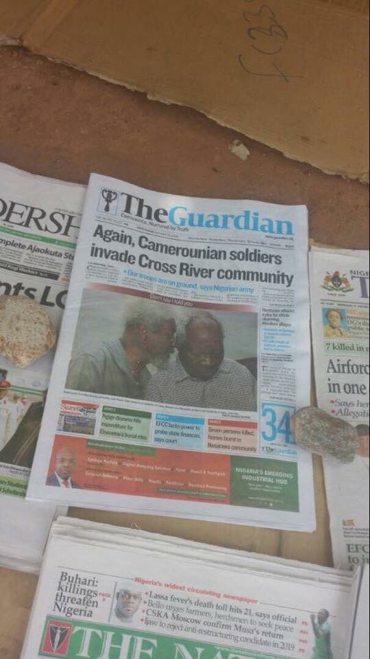 maenowtabetrust's tweet photo. Cameroon and Nigeria have become 1 country! https://t.co/kHAnOWRBvR