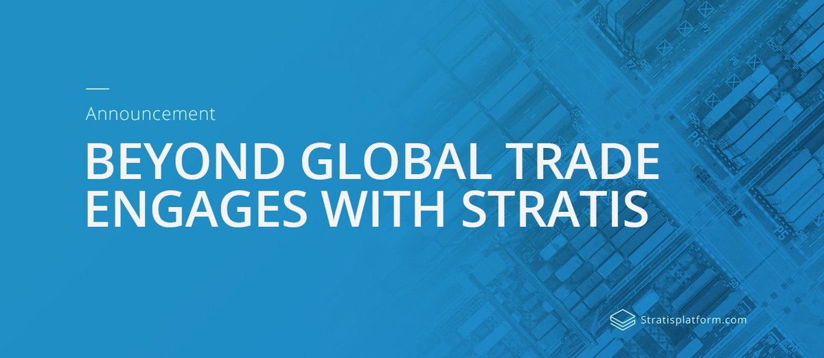 Beyond Global Trade Engagement: stratisplatform.com/2018/01/31/bey… #blockchain #stratis #dotnet $STRAT