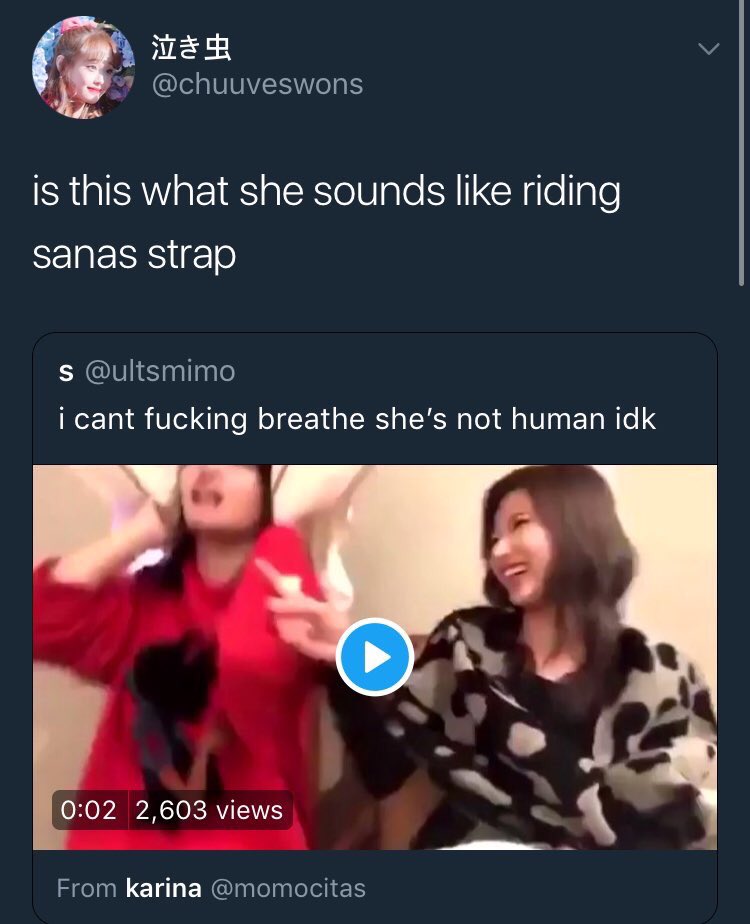 twice_protect's tweet photo. Essas duas contas estão fazendo comentários maliciosos sobre as meninas do Twice. Denunciem: @/momocitas e @/chuuveswons https://t.co/TQ98P7gOPL