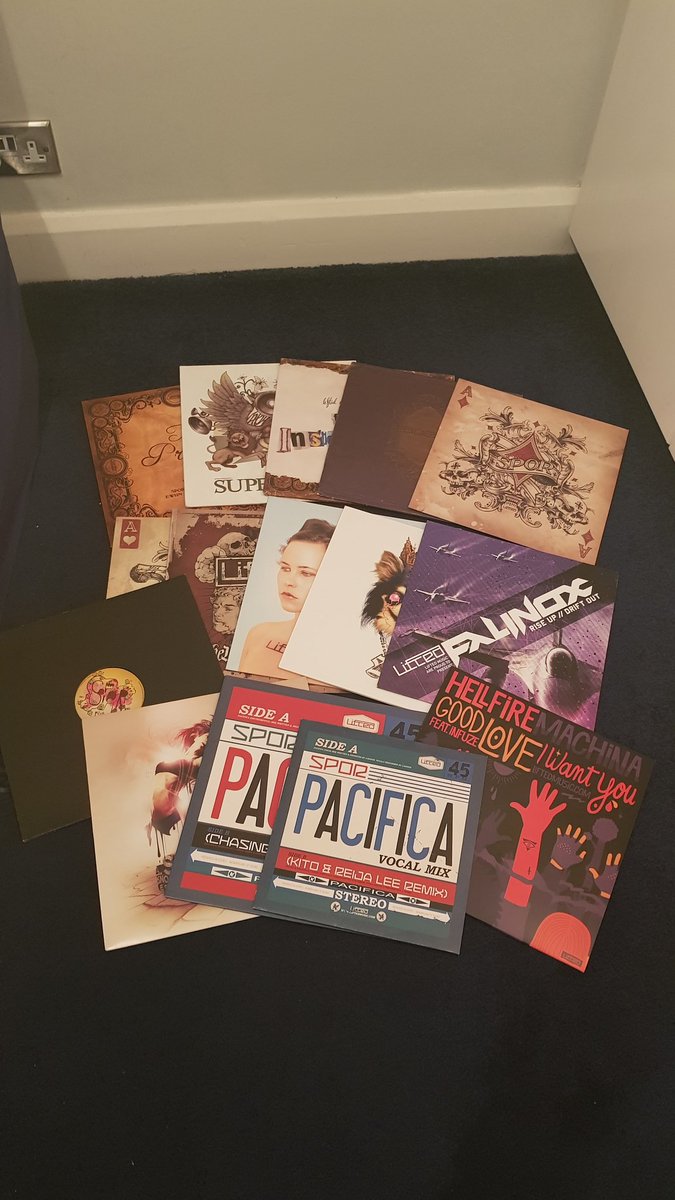 MarkRProducer's tweet image. Today, I finished my collection of @LiftedMusic vinyls. @ChrisRenegade @spor @Evol_Intent @phace_ @killthenoise (Ewun) and Apex. R.I.P