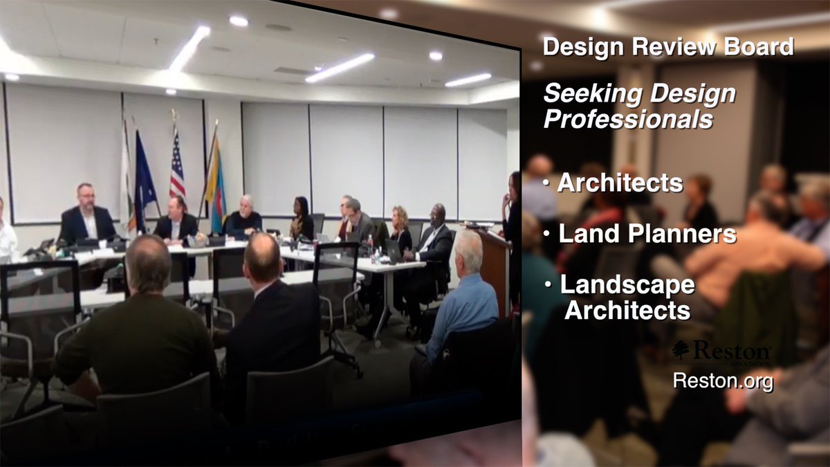 The DRB is Seeking Design Professionals - Details: bit.ly/2DRWxfJ #Reston #Volunteer