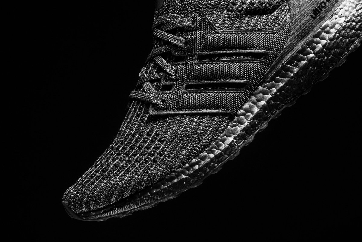ultra boost black restock