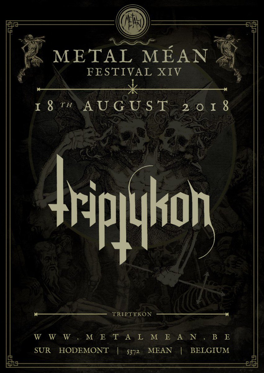 <a href="/Triptykon/">Triptykon (Official)</a> Confirmed for <a href="/MetalMeanFest/">Metal Méan Festival</a> 2018: bit.ly/1eERmPs