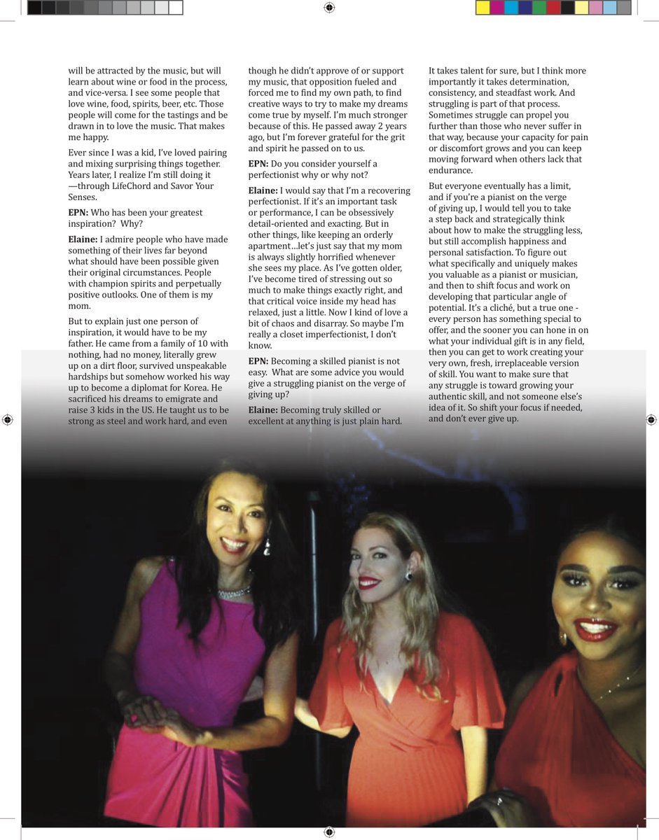 ElaineKwon's tweet photo. Big thanks to #EPNMagazine for this article! #womenentrepreneurs #SavorYourSenses #Lifechord #piano #MIT #liveyourdream #music #martialarts #musicpairings https://t.co/yCWTm8TMIB
