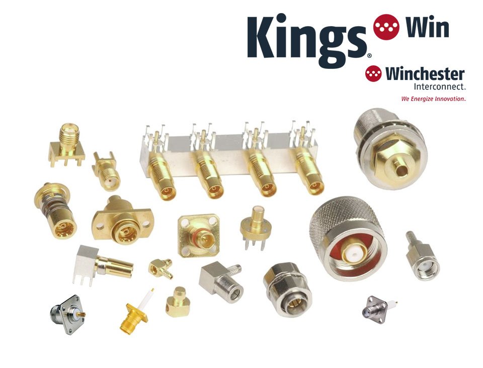 Your favorite RF connectors formerly available as Kings Division of Winchester Electronics are now Kings Win - same great products, exciting new brand! #WinchesterWednesday #WinchesterInterconnect #WinchesterElectronics #Connector #RF #Coaxial #lowPIM #50Ohm #Kings