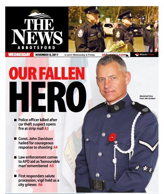 MikeSerr477's tweet photo. In November #AbbyPD was brought to our knees by the death of Cst Davidson. One week later the death of my son Aiden was overwhelming. But, "no matter how dark the night, morning comes." Talk and support each other. Do not judge - listen. Thanks for the support. #BellLetsTaIk https://t.co/J5omB50JDt