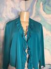 NmdcEbay's tweet image. SUSAN GRAVER PLUS 1X SOLID GREEN OPEN RUFFLE FRONT 3/4 SLEEVE SHRUG/BOLERO TOP Affordable #frontopen #opensleeve #solidgreen ebay.to/2FmypD4