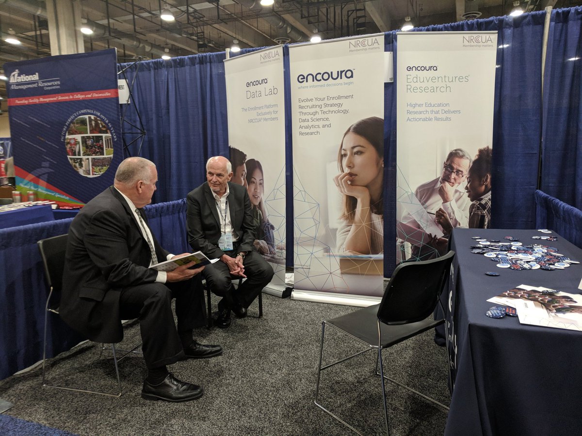 MaryKayHyde's tweet photo. See that empty chair? It's for you! Come on by booth 107. Don, Bob and I are ready for your questions or to show you a demo! #CCCUForum @EncouraEdu https://t.co/i61I9rETKc