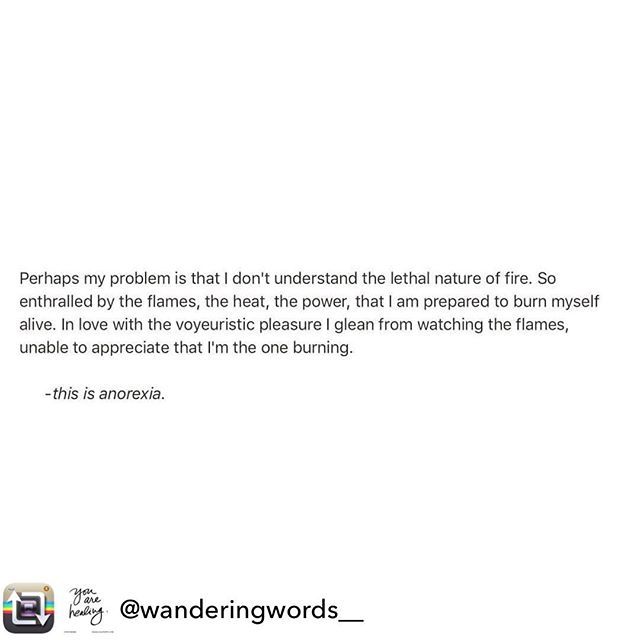 Repost from @wanderingwords__ using @RepostRegramApp - -my anorexia.
•
•
•
#anorexia #anorexianervosa #anorexiawarrior #ed #ana #mia #bulimia #poem #poet #writer #words #writing #quote #recoveringaussies #mywords #mywriting #spilledink #trauma #depre… ift.tt/2npGf7H