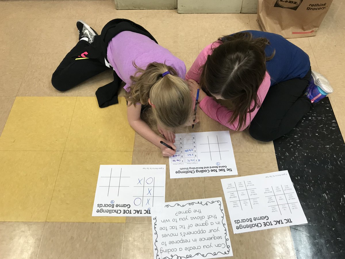 acox3rd's tweet image. Students enjoyed coding their own sequence to try and win a game of tic-tac-toe today during enrichment. They found out that it required more critical thinking than they thought. #teamHCPS #codingrocks