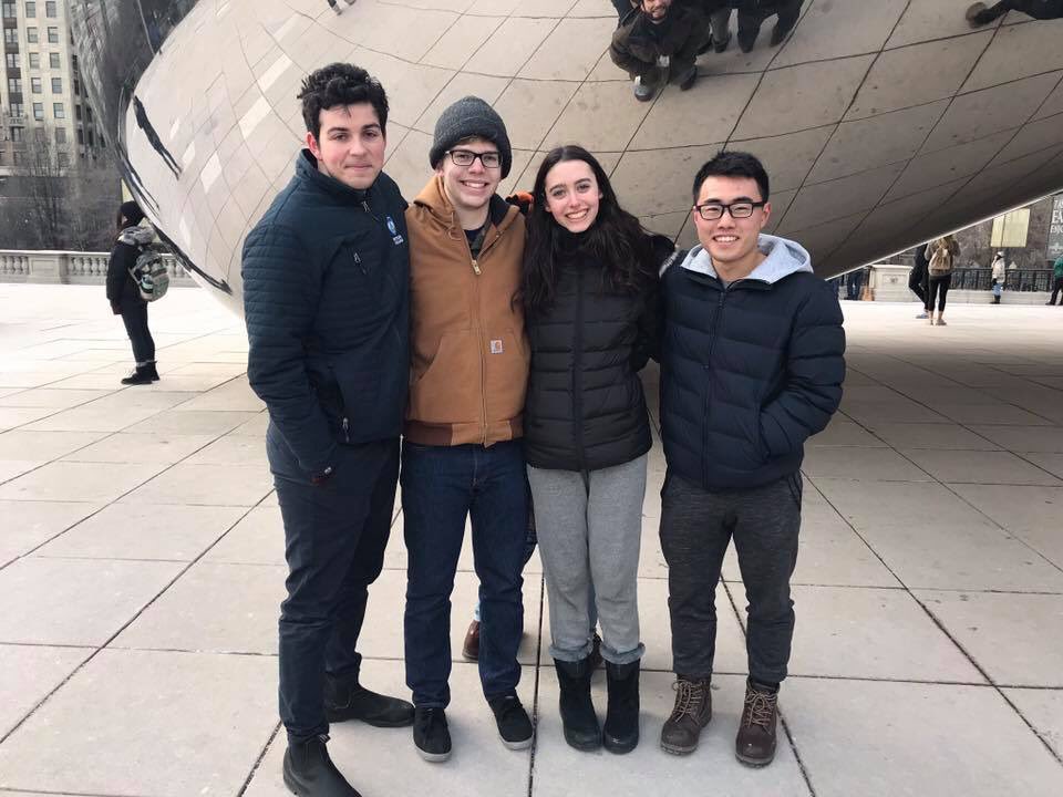 TriangleClub's tweet photo. Tour Blog - Chicago!
Before a spectacular performance in the Athenaeum Theater, some took a stroll down to Millennium Park and the iconic bean. Thanks to Tech, who set up the stage so that others could enjoy the city! #TriangleOnTour https://t.co/8o10eK5URh