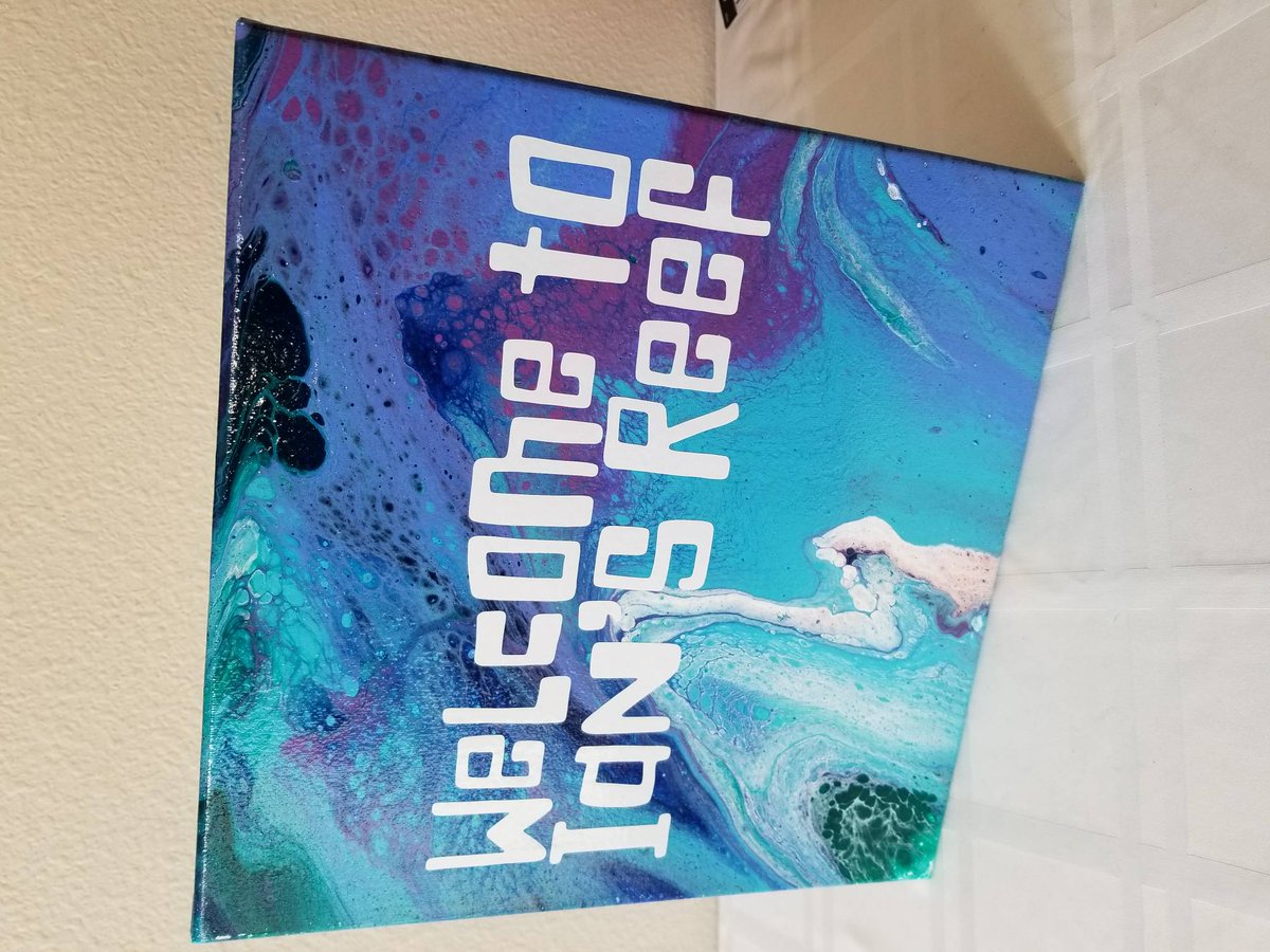 constancegifts's tweet photo. Made a acrylic pour cell painting sign for Ian's bedroom. Turned out sooo Cool! Making another one soon!!

#acrylicpour #art #artwork #sign #artist #constanceandcole #customgifts #bedroom #bedroomsign #blue #paint #painting #boysroom #boysroomsign #kidssign #decor #design #room https://t.co/S6Lbbgtdmu