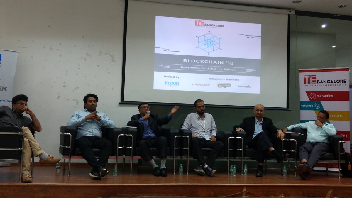 TiEBangalore's tweet photo. An interesting panel on Funding and Token Economy moderated by Satish Mugulavalli, Director of Technology at @YourNestVC.
@auxesisgroup @Leverj_io #Blockchain18 #blockchain #startup #investment https://t.co/tLo5ybWzo5
