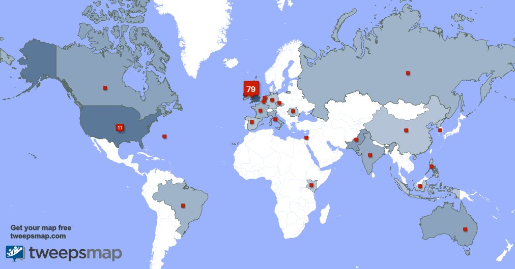 PoliRooster's tweet photo. My followers live in UK. (78%), USA(11%)... Get your map: https://t.co/pYgWI9VGPm https://t.co/Y2AQeLzP41