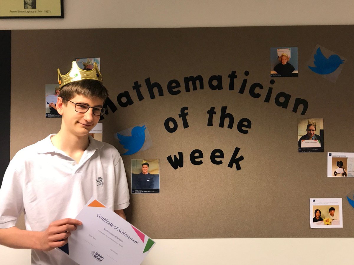 BSNMaths's tweet photo. Mathematician of the week!Researching functions beyond the scope of the GCSE course! Great Motivation!@BSNSenior https://t.co/zvB7bKi4R0