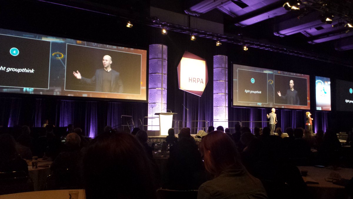 M_Brunelle_'s tweet photo. "Have entry interview to give them a voice from the start" @AdamMGrant  #HRPA2018 https://t.co/70ovlBCwQI