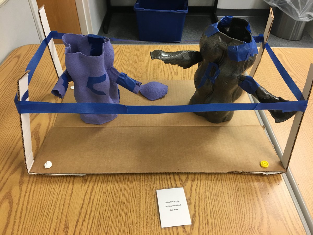 TBAISDTechTalk's tweet image. #cmakers more non linguistic representation #makedo This piece is titled “the cola wars”