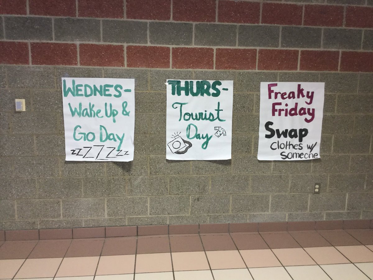 Cedar_StuCo's tweet photo. Don’t forget about the mini spirit week we have going on!! https://t.co/5ZGPE398OF