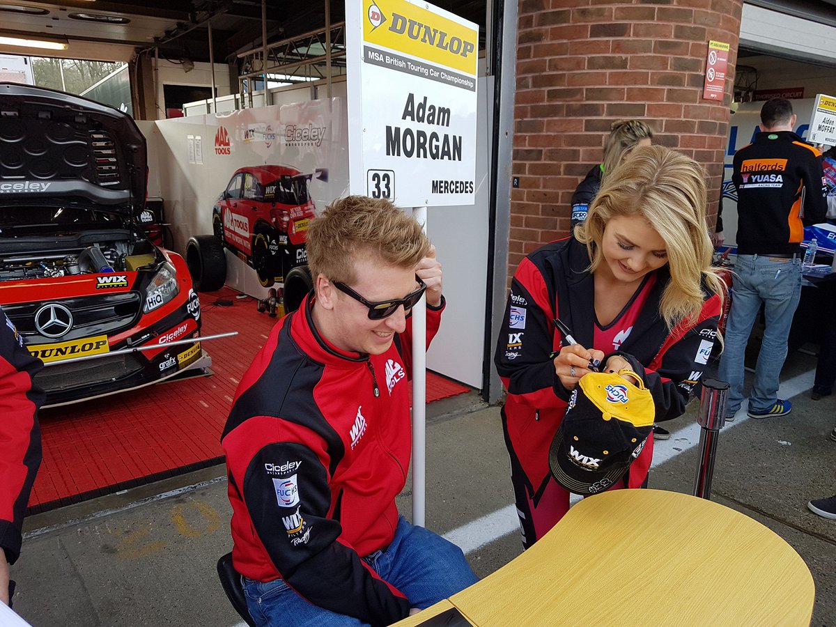 My 6yo son sees the #GridGirls as part of the team,they make time to chat to him in the paddock &amp; make him feel welcome,that getting a new team hat or program means wanting an autograph from her as much as the driver. Hope @DunlopBTCC don't follow @f1. <a href="/Mimigriffin2/">Mimi griffin</a> @wixracinguk