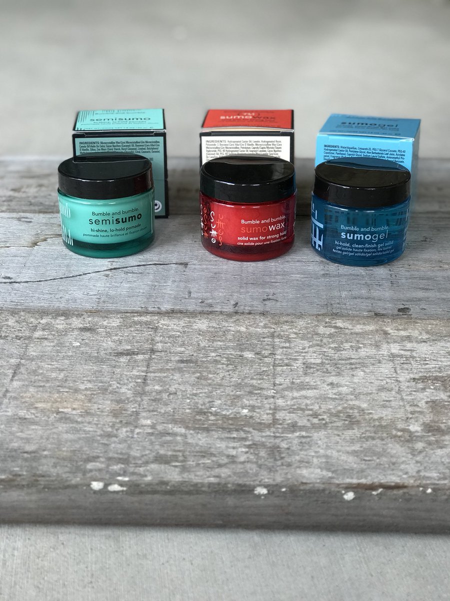 Semisumo, sumowax, and sumogel! @Bumble