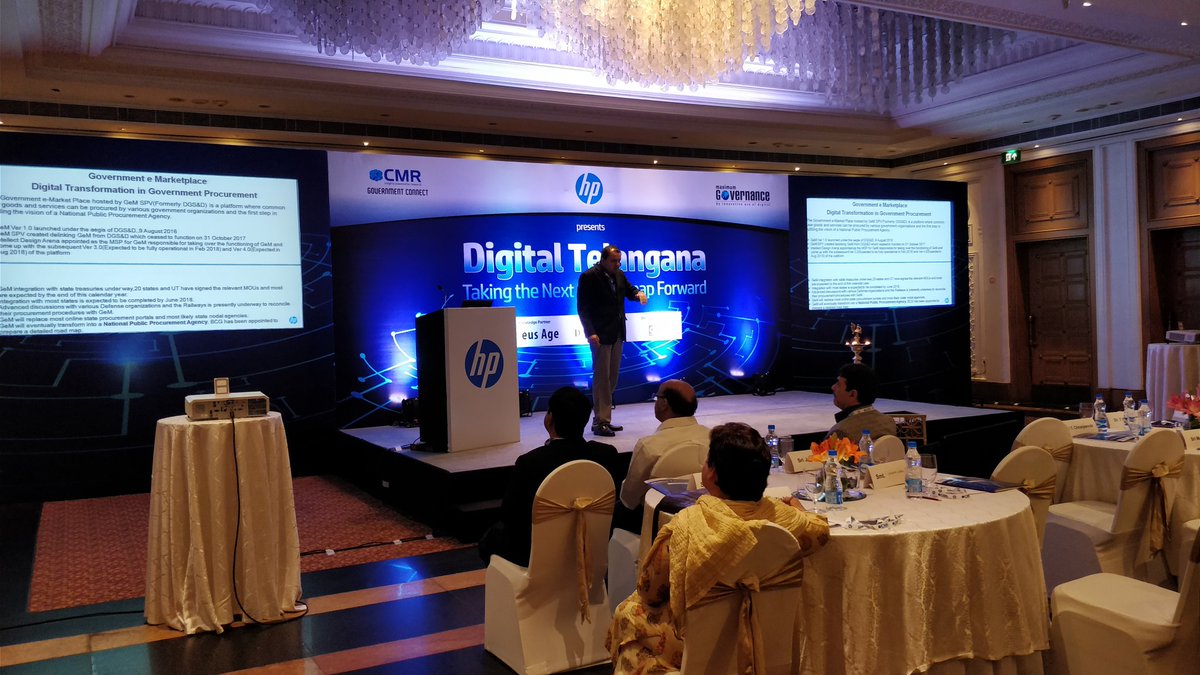 IamMihirPandya's tweet photo. #ShantanuaChatterjee, Head GeM Business for @HP @HPIndia talks at #DigitalTelangana #ITCKakatiya
#GovernmentConnect #CMRXperience https://t.co/vJzp12nJe6