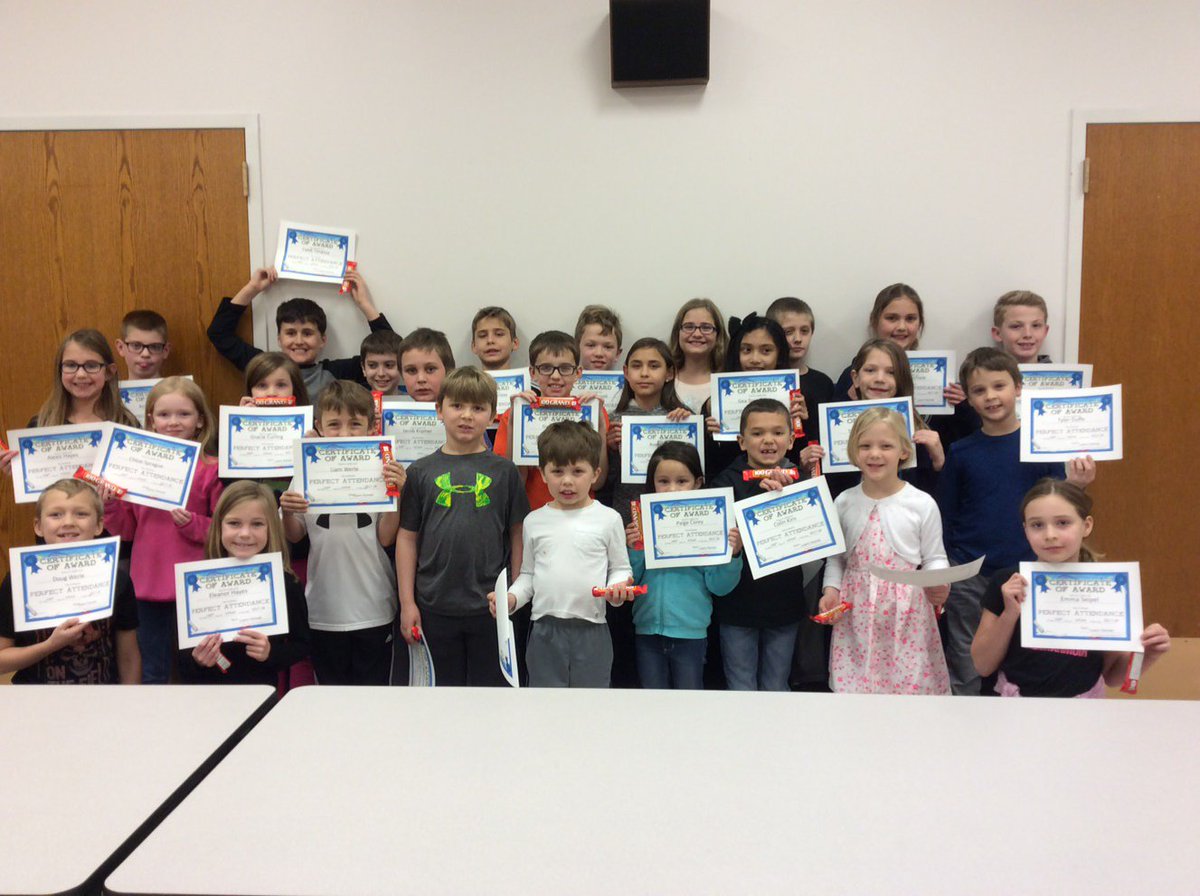 100% attendance for the first 100 days of school!