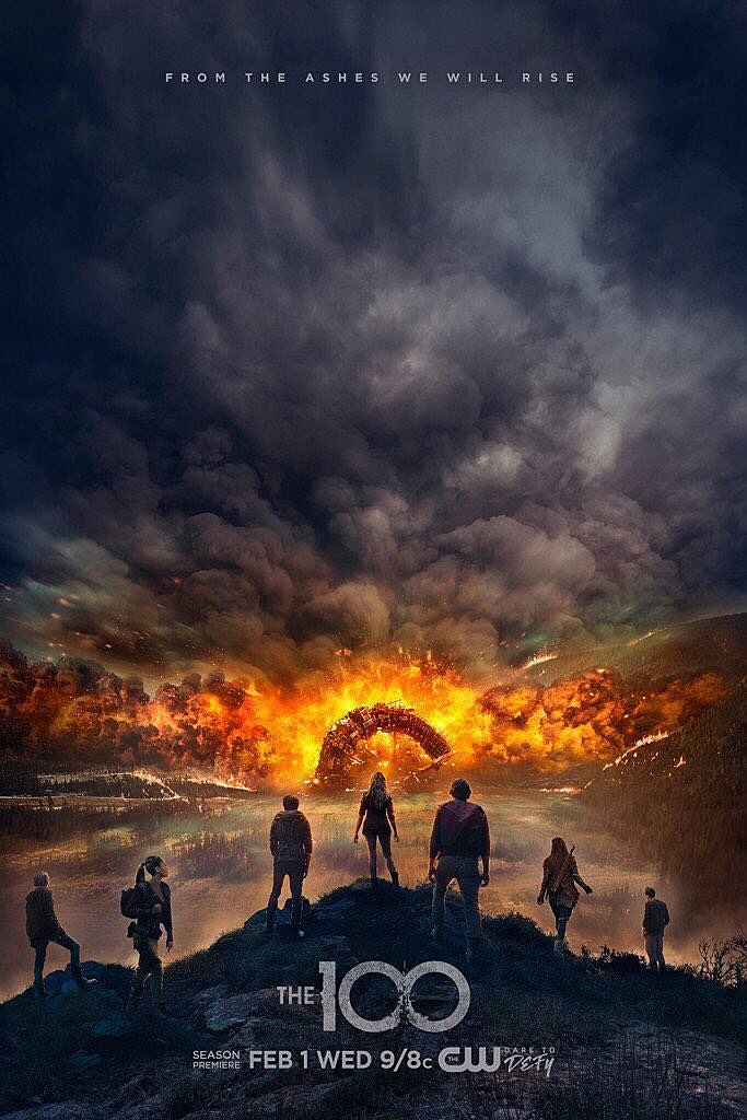 JRothenbergTV's tweet photo. Was woken by an image for our Season 5 poster. Spammed the amazing CW exec in charge of such things. Started thinking of how blessed I’ve been to have a show on the air for 5 seasons. #The100 https://t.co/d1QSV85blf