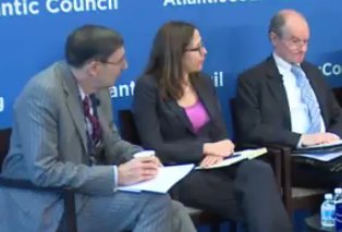 terischultz's tweet photo. .@SecureDemocracy's @rosenbergerlm says #TrumpAdministration has taken transatlantic, specifically #NATO, relationship "leaps and bounds backwards" with "continuing concern in European capitals". #KremlinReport @ACEurasia https://t.co/YHJfaPYqam