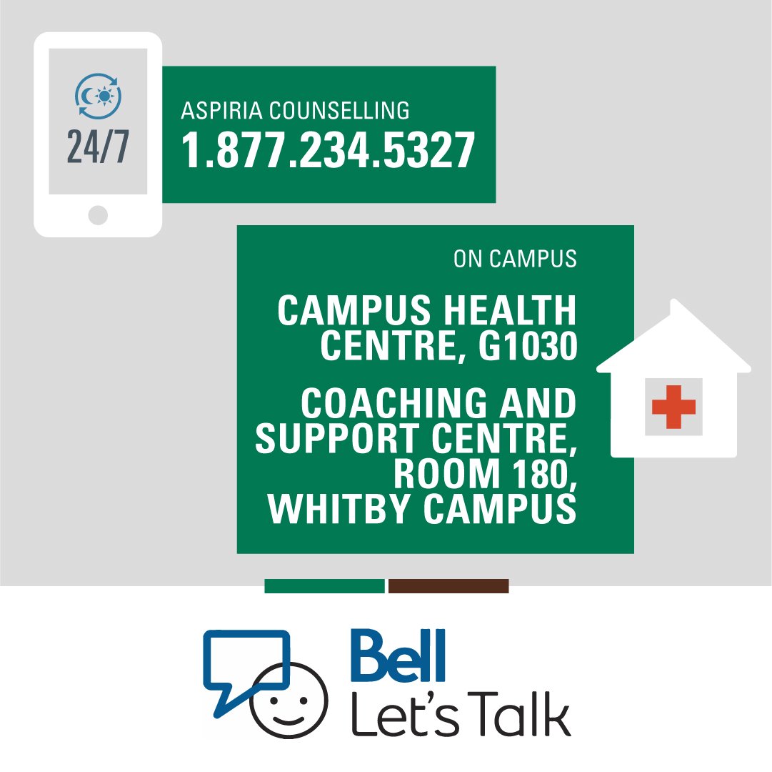 durhamcollege's tweet photo. DC's Campus Health Centre offers more than just medical services. #BellLetsTalk #EndTheStigma

Visit @DCUOIT_CHC in room G1030 at the Oshawa campus, or the Coaching and Support Centre in Room 180 at the Whitby campus. 
E: healthcare@durhamcollege.ca
https://t.co/SpJSKzpObB https://t.co/YkduQrO0Cp