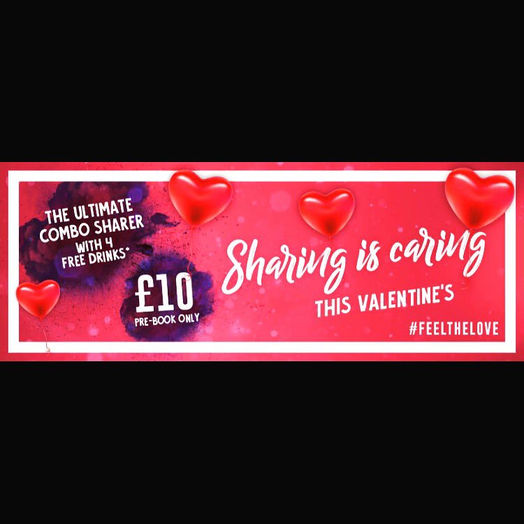 For everyone who is celebrating Valentine's Day don't miss out on our special deal here at Yates! Pre book only!🌹❤️ #ValentinesDay2018 #loveisintheair #celebration #CoupleGoals