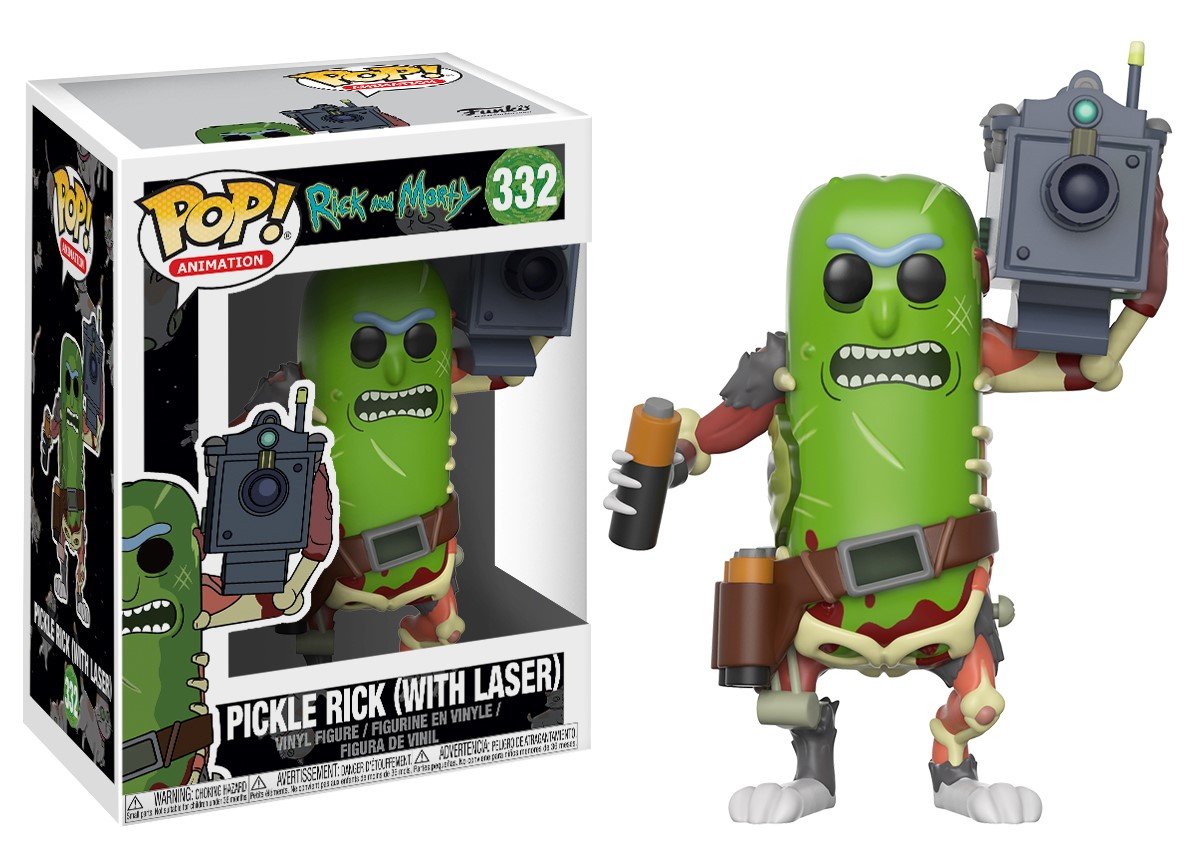 RT &amp; follow <a href="/OriginalFunko/">Funko</a> for the chance to win a Pickle Rick with Laser Pop! #RickAndMorty